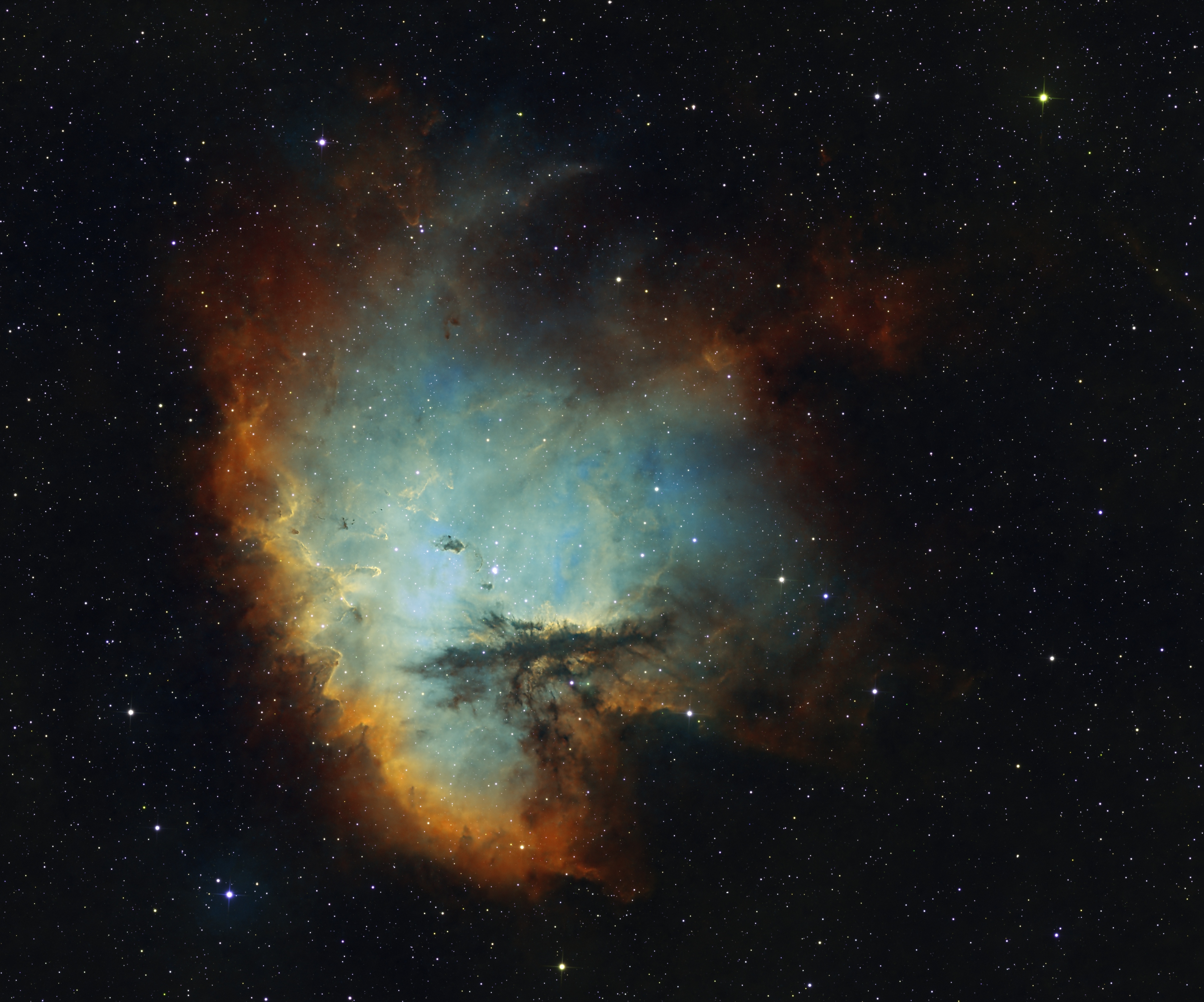 NGC281Pacman Nebula in SHO Reduced.jpg